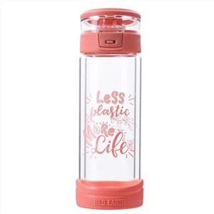 Easy Carry Double Wall Glass Bottle