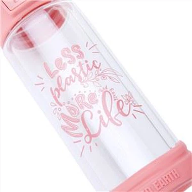 Non Toxic BPA Free Borosilicate Glass Water Bottle