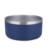 Nonslip Metal Pet Bowl With Rubber Base